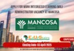 Apply for Work Integrated Learning (WIL) Administrator Vacancy at MANCOSA