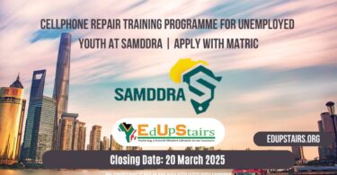 Cellphone Repair Training Programme for Unemployed Youth at SAMDDRA | Apply with Matric