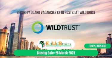 Security Guard Vacancies (X18 Posts) at WildTrust