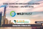 School Teaching and Admin Assistants (X40 Posts) at WildTrust | Apply with Matric