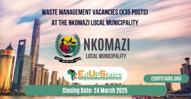 Waste Management Vacancies (X35 Posts) for Unemployed Youth at the Nkomazi Local Municipality