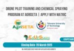 Drone Pilot Training and Chemical Spraying Program at AgriSETA | Apply with Matric