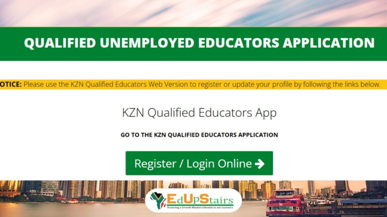 How to Apply for the KwaZulu-Natal Qualified Unemployed Educators App Database in 2025