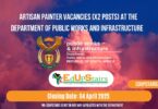 Artisan Painter Vacancies (X2 Posts) at the Department of Public Works and Infrastructure