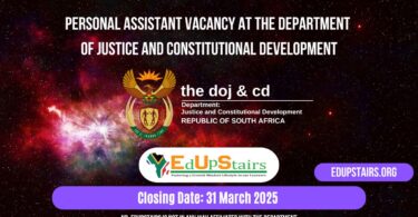 Personal Assistant Vacancy at the Department of Justice and Constitutional Development