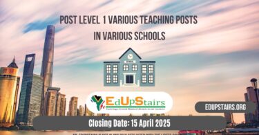 Post Level 1 Various Teaching Posts Closing on the 15th April 2025