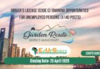 Driver’s License (Code C) Training Opportunities for Unemployed Persons (X140 Posts)