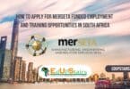 How to Apply for MERSETA Funded Employment and Training Opportunities