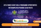 CETA Funded Short Skills Programme Opportunities for Unemployed Persons (X200 Posts)