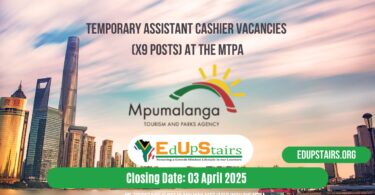 Temporary Assistant Cashier Vacancies (X9 Posts) at the MTPA