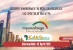Security Environmental Monitor Vacancies (X21 Posts) at the MTPA