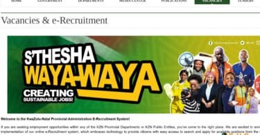 How to Register on the KwaZulu-Natal e-Recruitment Database for Government Jobs | S’thesha Waya-Waya
