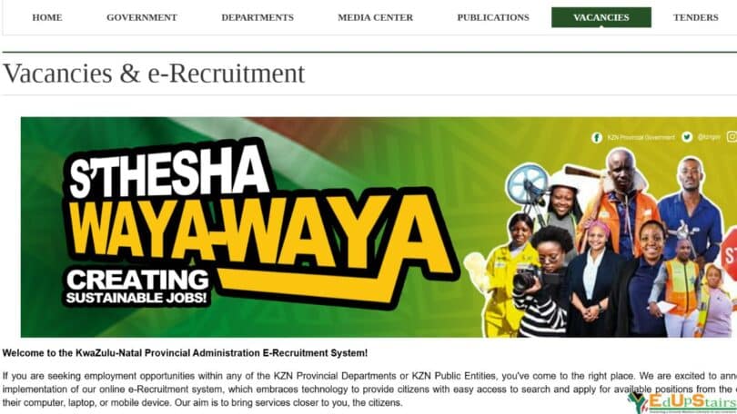 How to Register on the KwaZulu-Natal e-Recruitment Database for Government Jobs | S’thesha Waya-Waya