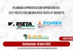 Plumbing Apprenticeship Opportunities (X27 Posts) for Unemployed Youth at W&RSETA
