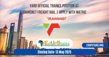 Yard Official Trainee Position at Transnet Freight Rail | Apply with Matric