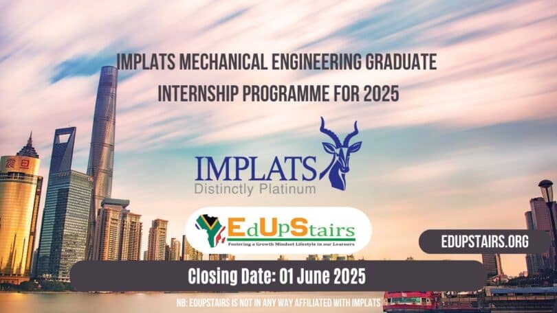 Implats Mechanical Engineering Graduate Internship Programme for 2025