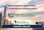 District Information Officers (X10 Posts) at the Northern Cape Department of Health
