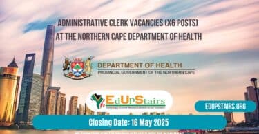 Administrative Clerk Vacancies (X6 Posts) at the Northern Cape Department of Health