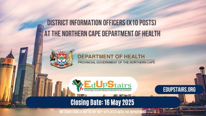 District Information Officers (X10 Posts) at the Northern Cape Department of Health