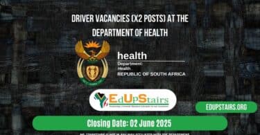 Driver Vacancies (X2 Posts) at the Department of Health