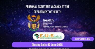 Personal Assistant Vacancy at the Department of Health