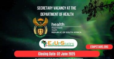 Secretary Vacancy at the Department of Health