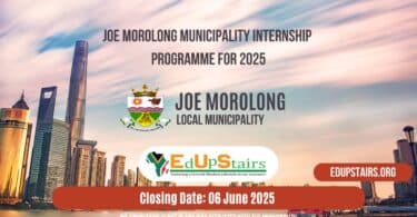 Joe Morolong Municipality Internship Programme for 2025