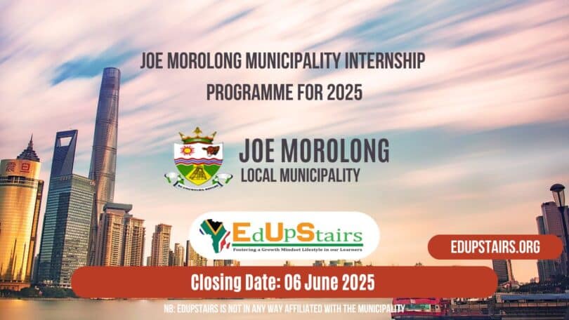 Joe Morolong Municipality Internship Programme for 2025