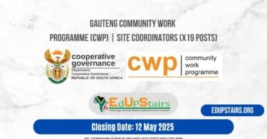 Gauteng Community Work Programme (CWP) | Site Coordinators (X19 Posts)