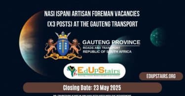 Nasi Ispani Artisan Foreman Vacancies (X3 Posts) at the Gauteng Transport