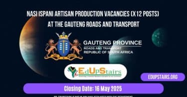 Nasi Ispani Artisan Production Vacancies (X12 Posts) at the Gauteng Roads and Transport