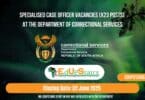 Specialised Case Officer Vacancies (X23 Posts) at the Department of Correctional Services