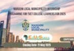 Mandeni Local Municipality Internship Programme for TVET College Learners for 2025