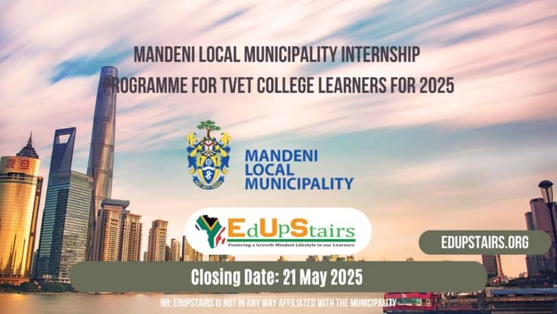 Mandeni Local Municipality Internship Programme for TVET College Learners for 2025