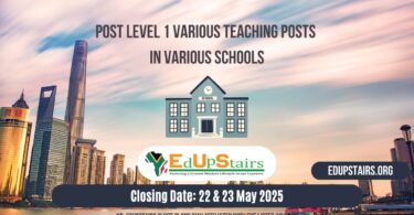 Post Level 1 Various Teaching Posts Closing on the 22nd and the 23rd May 2025