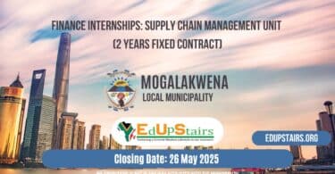 Finance Internships: Supply Chain Management Unit (2 Years Fixed Contract)