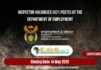 Inspector Vacancies (X21 Posts) at the Department of Employment
