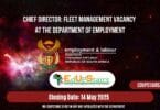 Chief Director: Fleet Management Vacancy at the Department of Employment