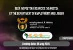 BCEA Inspector Vacancies (X5 Posts) at the Department of Employment and Labour