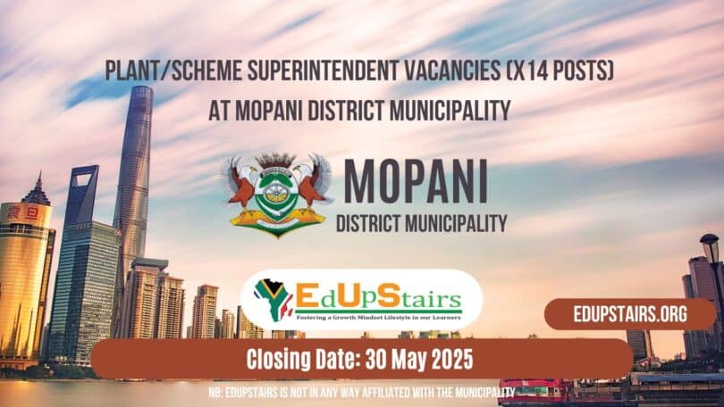 Plant/Scheme Superintendent Vacancies (X14 Posts) at Mopani District Municipality