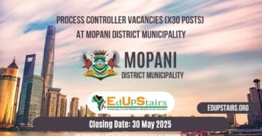 Process Controller Vacancies (X30 Posts) at Mopani District Municipality