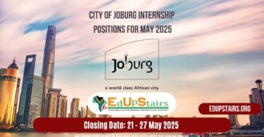 City of Joburg Internship Positions for May 2025