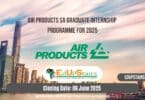 Air Products SA Graduate Internship Programme for 2025