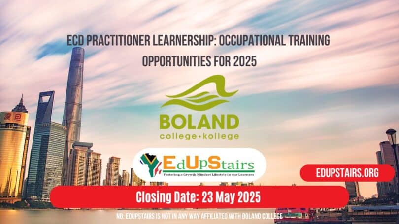 ECD Practitioner Learnership: Occupational Training Opportunities for 2025