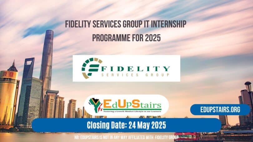 Fidelity Services Group IT Internship Programme for 2025