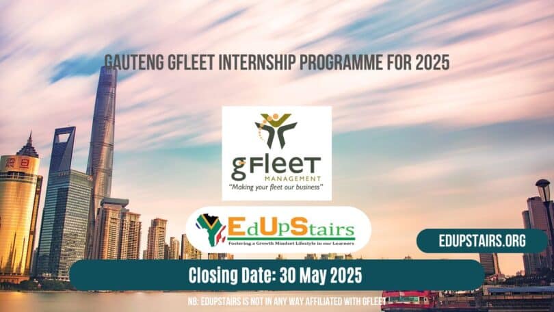 Gauteng gFleet Internship Programme for 2025