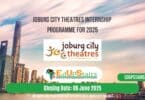 Joburg City Theatres Internship Programme for 2025
