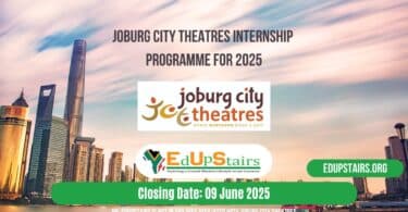 Joburg City Theatres Internship Programme for 2025
