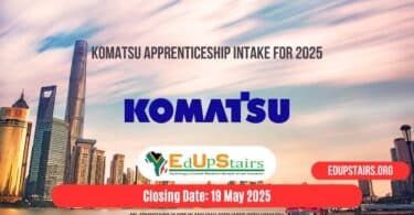 Komatsu Apprenticeship Intake for 2025
