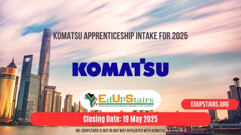 Komatsu Apprenticeship Intake for 2025